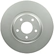 SET-BS40011476-2 Front Brake Disc, Geomet Coated, Plain Surface, Vented, 5 Lugs, 319.8 mm, 3.5L, 6Cyl, QuietCast Series