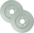 SET-BS40011484-2 Front Brake Disc, Geomet Coated, Plain Surface, Vented, 5 Lugs, 354.5 mm, QuietCast Series