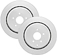 2012 Infiniti M56 - Rear Brake Disc, Geomet Coated, Plain Surface, Vented, 5 Lugs, 349.7 mm, 5.6L 8Cyl, QuietCast Series