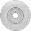 2012 Infiniti M56 - Rear Brake Disc, Geomet Coated, Plain Surface, Vented, 5 Lugs, 349.7 mm, 5.6L 8Cyl, QuietCast Series