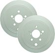 SET-BS48011477-2 Rear Brake Disc, Geomet Coated, Plain Surface, Solid, 5 Lugs, 285.8 mm, QuietCast Series