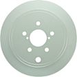 SET-BS48011477-2 Rear Brake Disc, Geomet Coated, Plain Surface, Solid, 5 Lugs, 285.8 mm, QuietCast Series