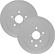 SET-BS48011655-2 Rear Brake Disc, Geomet Coated, Plain Surface, Solid, 5 Lugs, 273.8 mm, QuietCast Series