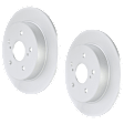 SET-BS49011477-2 Rear Brake Disc, Geomet Coated, Plain Surface, Solid, 5 Lugs, 278 mm, 2.0L, 4Cyl