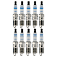 2007 Lincoln Town Car - Spark Plug, FLEX, Do Not Gap, Gap is Preset, Original Center Electrode Material is Platinum, Set of 10, 4.6L 8Cyl, OE Fine Wire Iridium Spark Plug Series