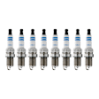 2003 Nissan Frontier - Spark Plug, Supercharged, Do Not Gap, Gap is Preset, For Sustained High Speed Driving, With Marking No. PFR7G11, Original Center Electrode and Ground Electrode Material is Platinum, Set of 8, 3.3L 6Cyl, OE Fine Wire Iridium Spark Plug Series