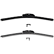 SET-BSEVO16-C Front, Driver and Passenger Side Wiper Blade, Frameless 17 in. and 16 in.
