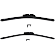 SET-BSEVO16 Front, Driver and Passenger Side Wiper Blade, Frameless 20 in. and 16 in.