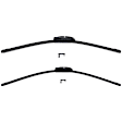 2007 Chrysler Aspen - Front, Driver and Passenger Side Wiper Blade, Frameless, 26 in. and 21 in.