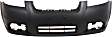 Sedan Front and Rear Primed Bumper Cover