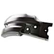 Front, Driver and Passenger Side Bumper End, Primed Plastic/Steel