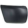 Front, Driver and Passenger Side Bumper End, Primed Plastic/Steel