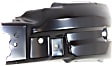 Front, Driver Side Bumper Ends, Painted Black Steel Bumper Extension