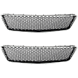 Front Bumper Grille, Chrome Shell w/ Black Insert