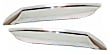 Front, Driver and Passenger Side, Upper Bumper Trims, Chrome