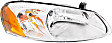 2001-2006 Dodge Stratus - Driver and Passenger Side Halogen Headlight, With bulb(s), OE Replacement