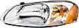 2001-2006 Dodge Stratus - Driver and Passenger Side Halogen Headlight, With bulb(s), OE Replacement