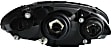 Driver and Passenger Side Halogen Headlight, With bulb(s), OE Replacement