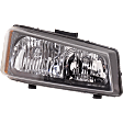 2004 Chevrolet Avalanche 1500 - Driver and Passenger Side Halogen Headlight, With bulb(s), For Models Without Body Cladding, OE Replacement