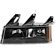 Driver and Passenger Side Halogen Headlight, With bulb(s), OE Replacement