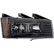 Driver and Passenger Side Halogen Headlight, With bulb(s), OE Replacement