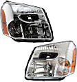 2008 Chevrolet Equinox - Driver and Passenger Side Halogen Headlight, With bulb(s), OE Replacement