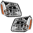 Driver and Passenger Side Halogen Headlight, With bulb(s), OE Replacement, CAPA Certified