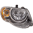 2006 Chrysler Town & Country - Driver and Passenger Side Halogen Headlight, With bulb(s), For Long Wheelbase (119 inches), OE Replacement
