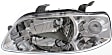 Driver and Passenger Side Halogen Headlight, With bulb(s), OE Replacement