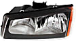 2004 Chevrolet Silverado 1500 - Driver and Passenger Side Halogen Headlight, With bulb(s), OE Replacement