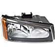 Driver and Passenger Side Halogen Headlight, With bulb(s), OE Replacement, CAPA Certified