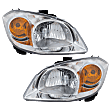 Driver and Passenger Side Halogen Headlight, With bulb(s), OE Replacement
