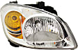 Driver and Passenger Side Halogen Headlight, With bulb(s), OE Replacement