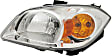 Driver and Passenger Side Halogen Headlight, With bulb(s), OE Replacement