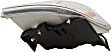 Driver and Passenger Side Halogen Headlight, With bulb(s), OE Replacement