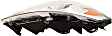 Driver and Passenger Side Halogen Headlight, With bulb(s), OE Replacement