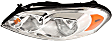 Driver and Passenger Side Halogen Headlight, With bulb(s), OE Replacement