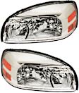 Driver and Passenger Side Halogen Headlight, With bulb(s), OE Replacement, CAPA Certified