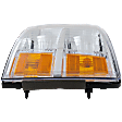 Driver and Passenger Side Halogen Headlight, With bulb(s), OE Replacement