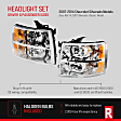 Driver and Passenger Side Halogen Headlight, With bulb(s), OE Replacement