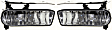 Front, Driver and Passenger Side Fog Lights, With Bulb(s), Halogen