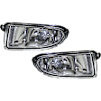 Front, Driver and Passenger Side Fog Lights, With Bulb(s), Halogen