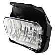 Front, Driver and Passenger Side Fog Lights, Halogen, with Bulb Cover