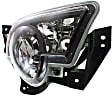 Front, Driver and Passenger Side Fog Lights, With bulb(s), Halogen
