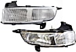 Front, Driver and Passenger Side Fog Lights, With Bulb(s), Halogen, With Corner Light