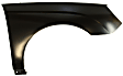 Front, Driver and Passenger Side Fenders, Without turn signal light hole