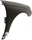 Front, Driver and Passenger Side Fenders, Without turn signal light hole