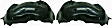 2004 Chevrolet Avalanche 1500 Z71 - Front, Driver and Passenger Side Fender Liner, For Models with Body Cladding