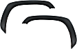 Front, Driver and Passenger Side Fender Flares, Textured Black; OE Style