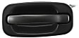 Front and Rear, Driver and Passenger Side Exterior Door Handles, Textured Black, Front - with Key Hole, Rear - without Key Hole